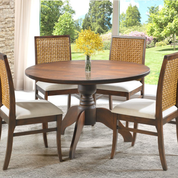 Artefama Class 45'' Pine Solid Wood Pedestal Dining Table & Reviews Wayfair